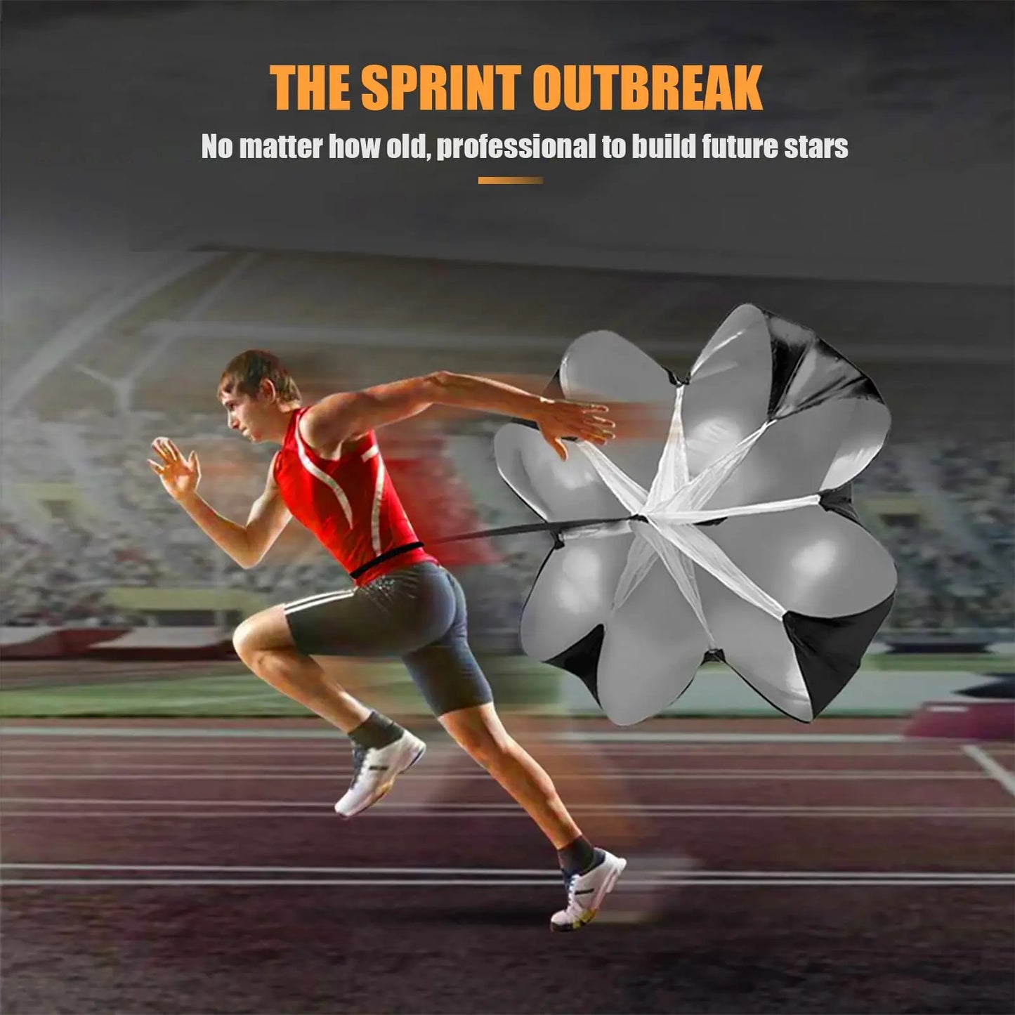 Buckle Belt Speed Parachute Agility Speed Training Umbrella Football Soccer Kick Resistance Rope Running Chute Obstacles Tool