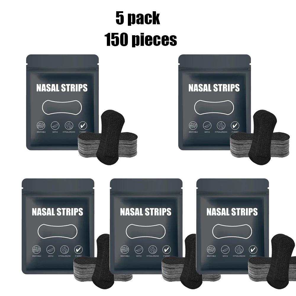 30/90/150Pcs,Better Sleep Anti-Snoring Nasal Strips, Nose Strips for Breathing, Physical Expansion Breath Nasal Patch