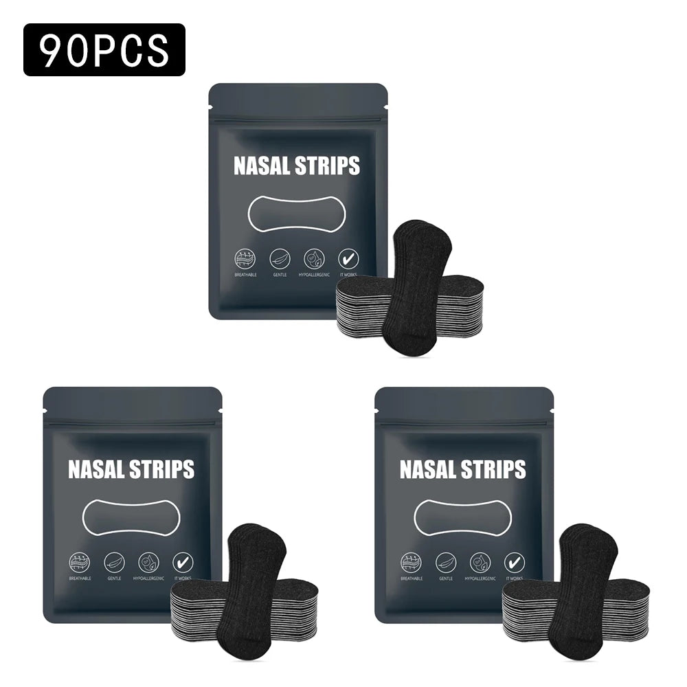 30/90/150Pcs,Better Sleep Anti-Snoring Nasal Strips, Nose Strips for Breathing, Physical Expansion Breath Nasal Patch
