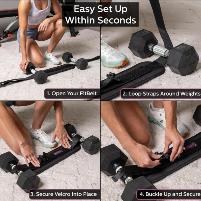 Dumbbell Exercise Belt Hip Thrust Weight-Bearing For Effective Glute Bridge Barbell Workout Waist Fitness Weight Training