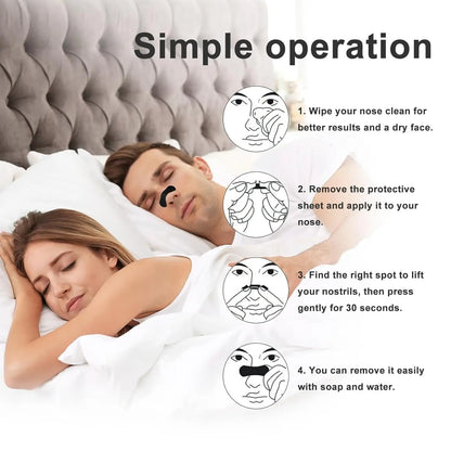 30/90/150Pcs,Better Sleep Anti-Snoring Nasal Strips, Nose Strips for Breathing, Physical Expansion Breath Nasal Patch