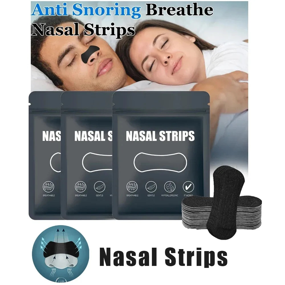 30/90/150Pcs,Better Sleep Anti-Snoring Nasal Strips, Nose Strips for Breathing, Physical Expansion Breath Nasal Patch
