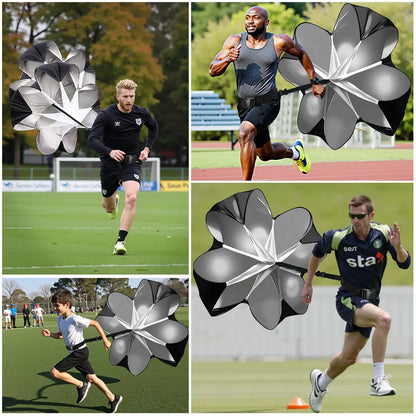 Buckle Belt Speed Parachute Agility Speed Training Umbrella Football Soccer Kick Resistance Rope Running Chute Obstacles Tool