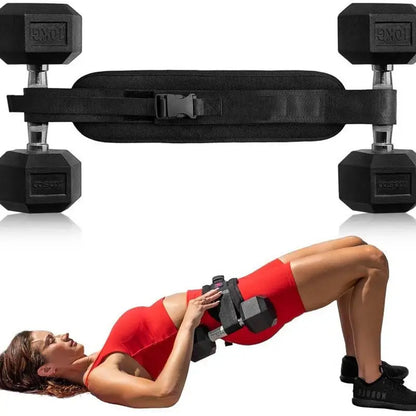 Dumbbell Exercise Belt Hip Thrust Weight-Bearing For Effective Glute Bridge Barbell Workout Waist Fitness Weight Training