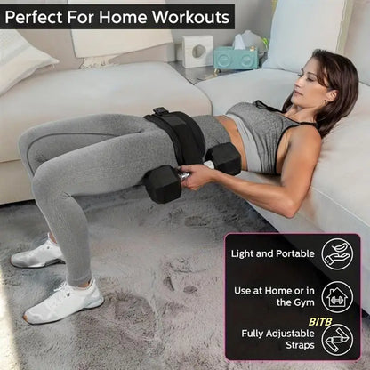 Dumbbell Exercise Belt Hip Thrust Weight-Bearing For Effective Glute Bridge Barbell Workout Waist Fitness Weight Training