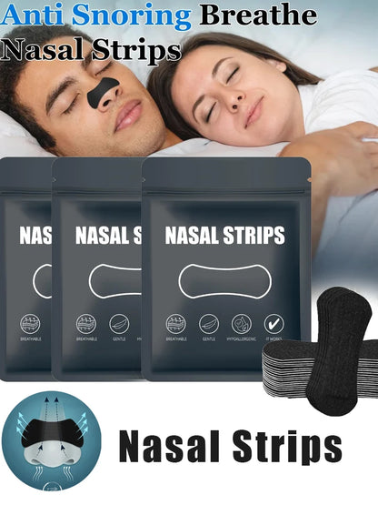 30/90/150Pcs,Better Sleep Anti-Snoring Nasal Strips, Nose Strips for Breathing, Physical Expansion Breath Nasal Patch